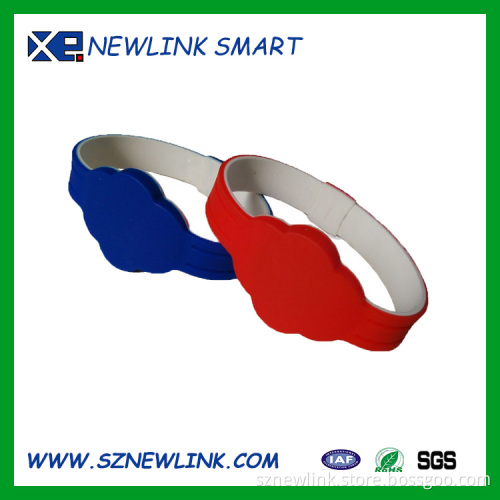 Custom printed nfc ntag203 woven wristbands for events